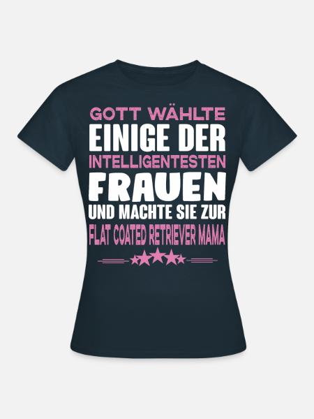 Flat Coated Retriever - Flat Coated Retriever - Frauen T-Shirt - Navy