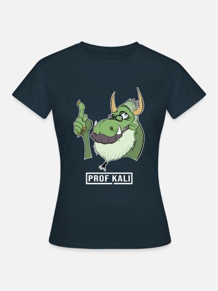 Administrateur informatique Kali Linux Tux Dragon Head - T-shirt Femme - marine