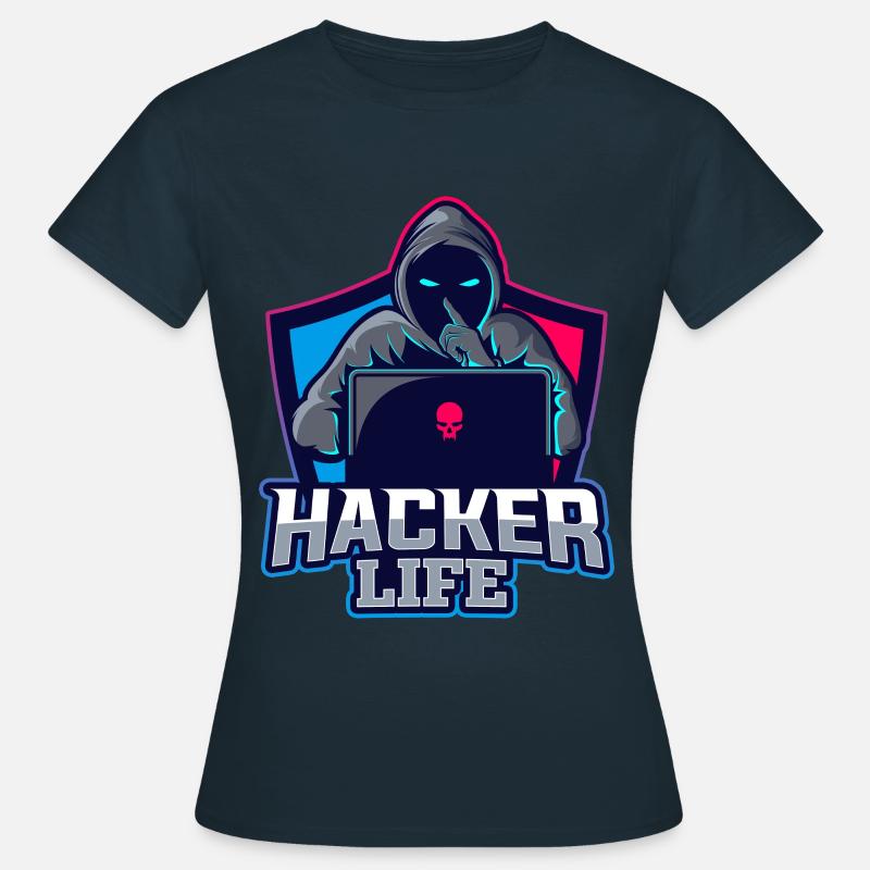 Hacker Life - Frauen T-Shirt - Navy