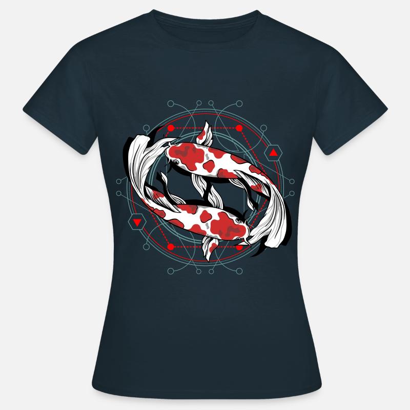 Koi Fish - Women's T-Shirt - navy