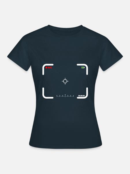 Kamera Sucher Kostüm für Fotograf oder Filmemacher - Frauen T-Shirt - Navy