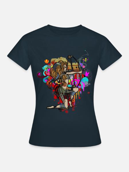 Bogenschießen - Frauen T-Shirt - Navy