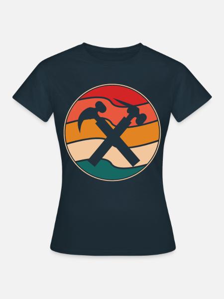 Mauerer Retro - Frauen T-Shirt - Navy