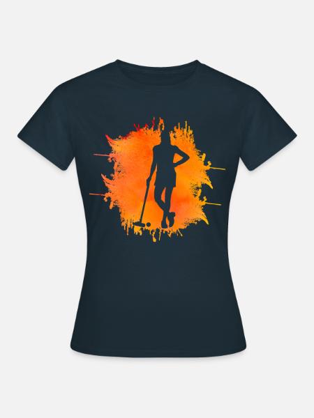 Krocket Retro - Frauen T-Shirt - Navy