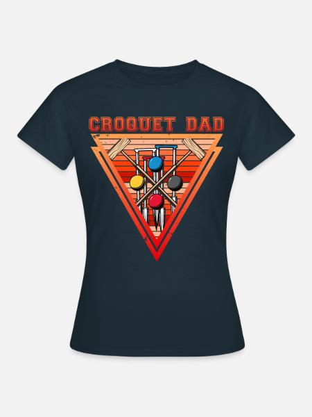 Croquet Dad - Frauen T-Shirt - Navy