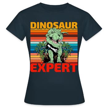 Dinosaur Expert - Frauen T-Shirt - Navy - Vorne - AI Model Female 172 dark (172cm)