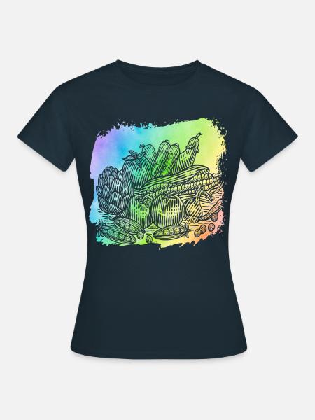 Veganes Gemüse - Frauen T-Shirt - Navy