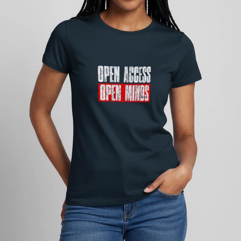 Open Access Open Mind for Hacker and Coder Frauen T-Shirt