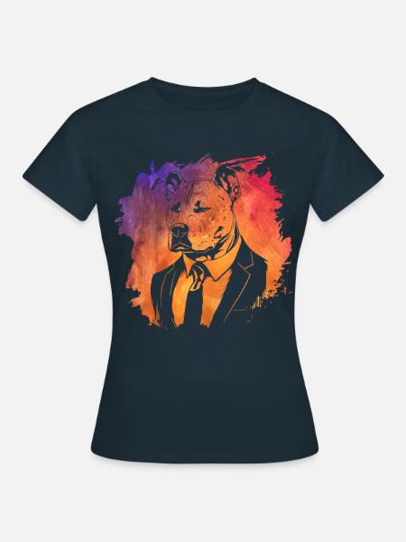 Pitbull - Frauen T-Shirt - Navy