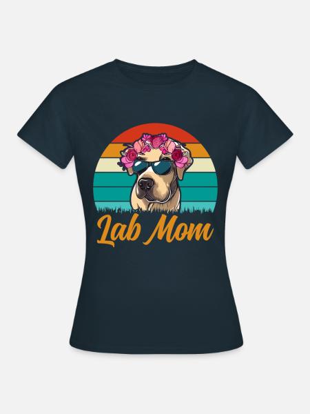 LAB MOM - Frauen T-Shirt - Navy