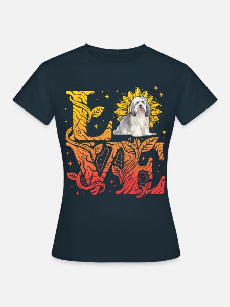 Havaneser Hund Love - Frauen T-Shirt - Navy