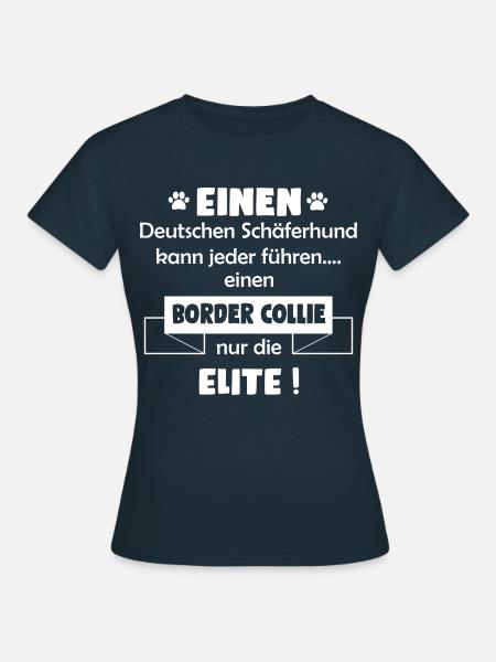 Border Collie Hund - Border Collie - Frauen T-Shirt - Navy