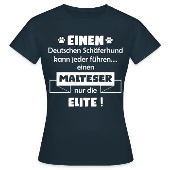 Malteser - Frauen T-Shirt - Navy - Vorne - AI Model Female 172 dark (172cm)