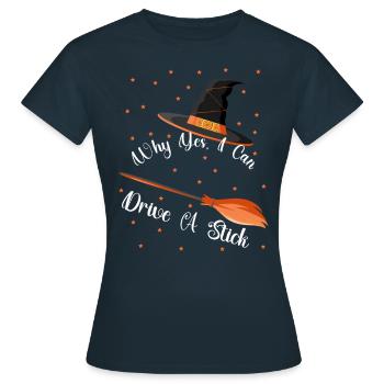Une super tenue Halloween 2022 pour femme - T-shirt Femme - marine - Devant - AI Model Female 172 dark (172cm)