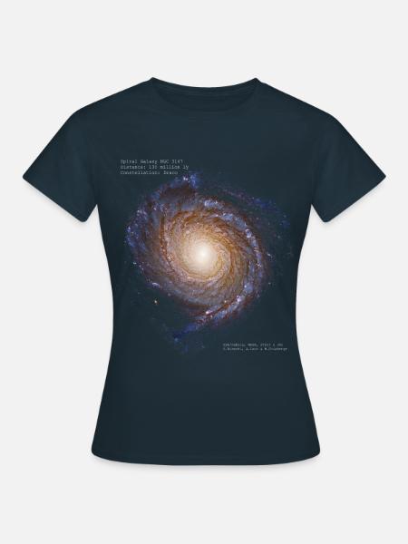 Spiral Galaxy NGC 3147 - Frauen T-Shirt - Navy