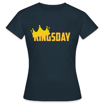 Kings Day Shirt - Women's T-Shirt - navy - Front - AI Model Female 172 dark (172cm)