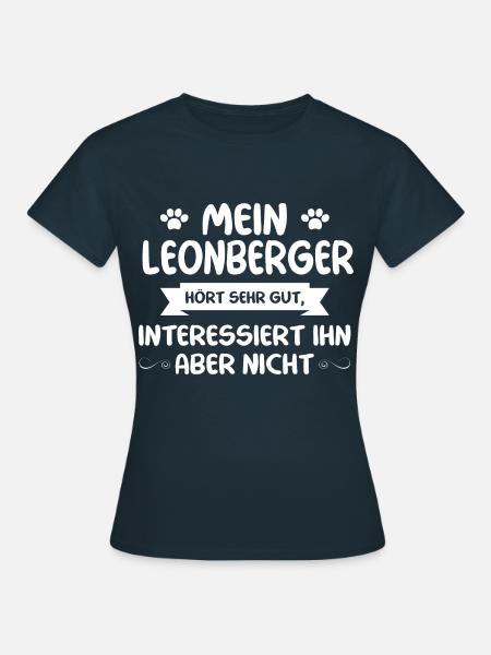 Leonberger Hund - Leonberger - Frauen T-Shirt - Navy