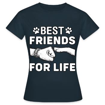 Meilleurs amis pour la vie Dalmatiens - T-shirt Femme - marine - Devant - AI Model Female 172 dark (172cm)