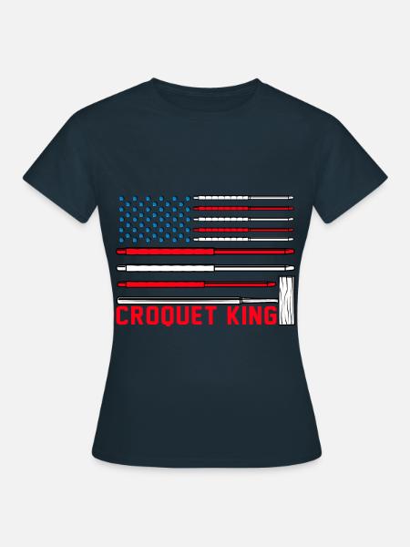 Croquet King - Frauen T-Shirt - Navy