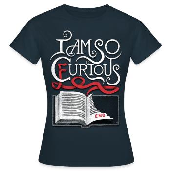 I Am So Curious Furious - Women's T-Shirt - navy - Front - AI Model Female 172 dark (172cm)