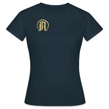 Alpha und Omega - Frauen T-Shirt - Navy - Vorne - AI Model Female 172 dark (172cm)