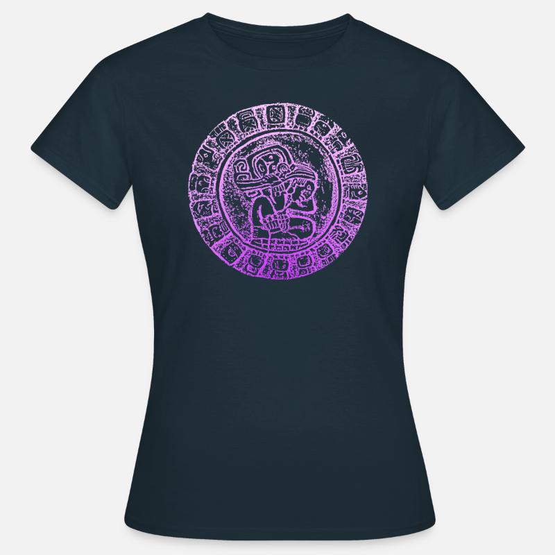 INKA Pyramid Maya Hieroglyphics - Women's T-Shirt - navy