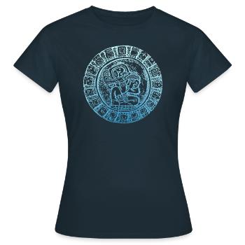 maya inka - Women's T-Shirt - navy - Front - AI Model Female 172 dark (172cm)