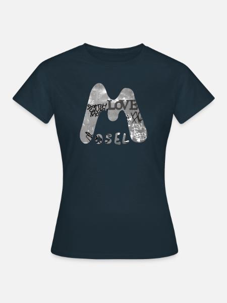 Mosel Liebe - Frauen T-Shirt - Navy