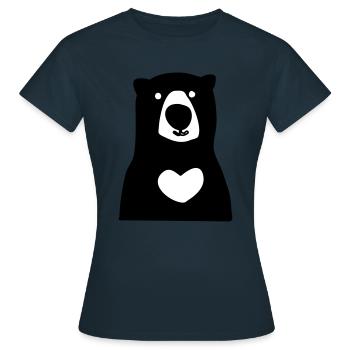 porter - T-shirt Femme - marine - Devant - AI Model Female 172 dark (172cm)