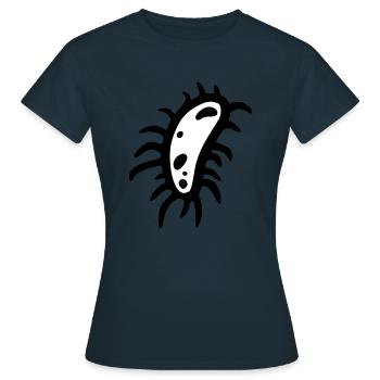 bacteria cell type 3 - T-shirt Femme - marine - Devant - AI Model Female 172 dark (172cm)
