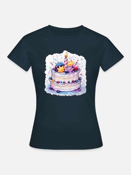 Torte - Frauen T-Shirt - Navy
