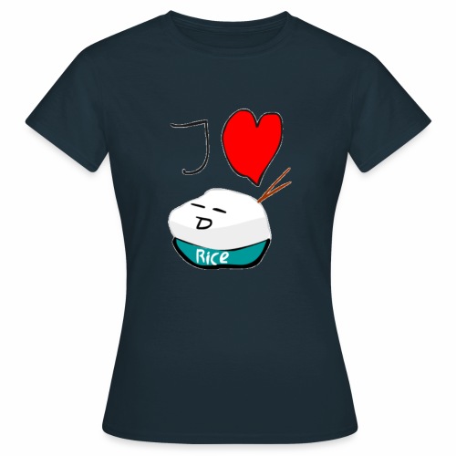 I Love Rice T-Shirt - Vrouwen T-shirt