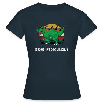 How ridiculous, comme c'est ridicule - T-shirt Femme - marine - Devant - AI Model Female 172 dark (172cm)