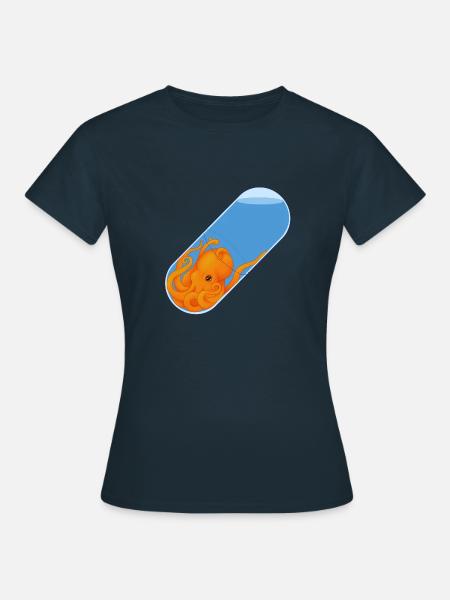 Krakenpille - Frauen T-Shirt - Navy