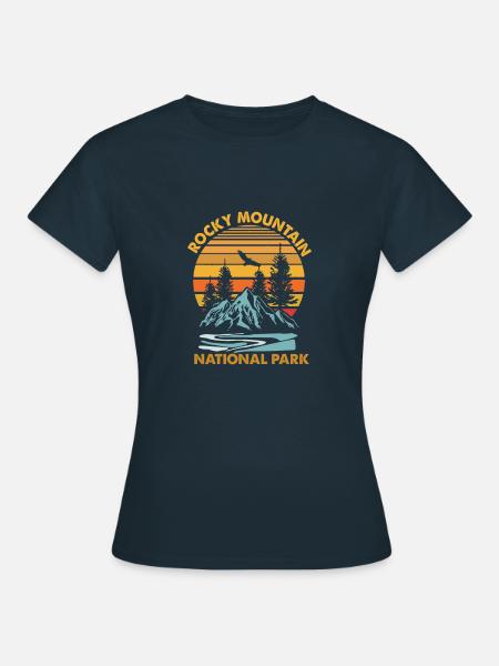 rocky mountain - Shirt - Frauen T-Shirt - Navy