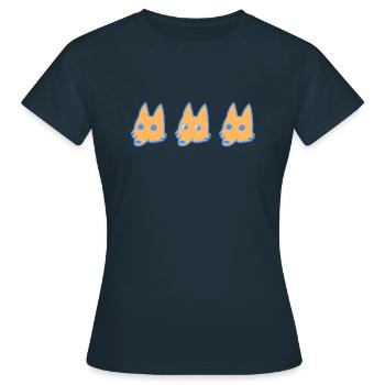 Fox side eye - Women's T-Shirt - navy - Front - AI Model Female 172 dark (172cm)