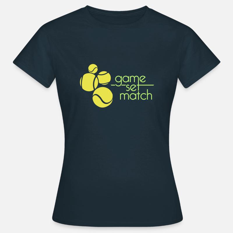 GAME SET MATCH - Women's T-Shirt - navy