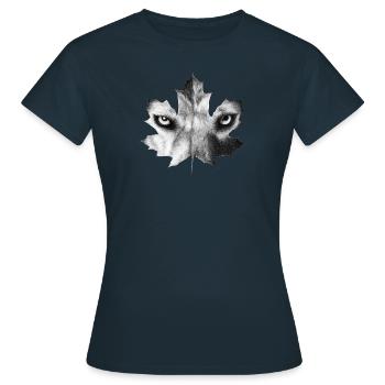 LOUP - T-shirt Femme - marine - Devant - AI Model Female 172 dark (172cm)