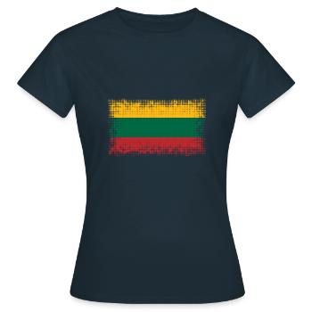 Lituanie - T-shirt Femme - marine - Devant - AI Model Female 172 dark (172cm)