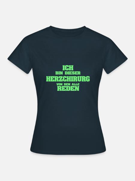 Herzchirurg als Beruf - Frauen T-Shirt - Navy