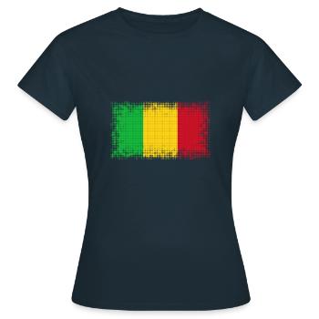 Cadeau pour le Mali - T-shirt Femme - marine - Devant - AI Model Female 172 dark (172cm)