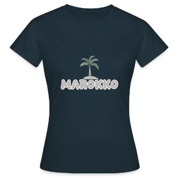 Marokko Marokko - Frauen T-Shirt - Navy - Vorne - AI Model Female 172 dark (172cm)
