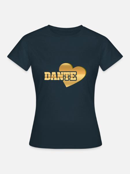 Dante als Gold - Frauen T-Shirt - Navy