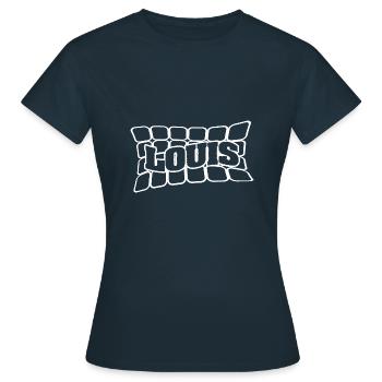 Louis - T-shirt Femme - marine - Devant - AI Model Female 172 dark (172cm)