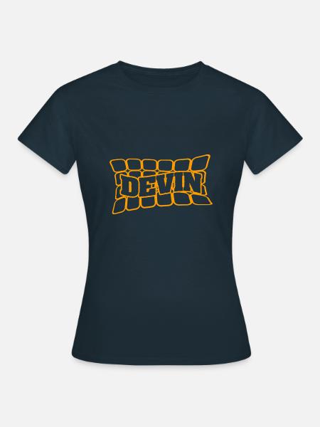 Geschenk für Devin - Frauen T-Shirt - Navy