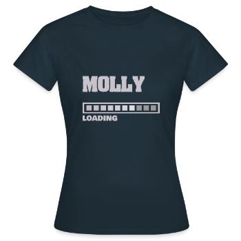 Cadeau pour Molly - T-shirt Femme - marine - Devant - AI Model Female 172 dark (172cm)