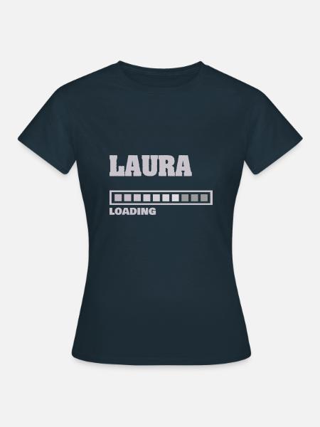 Laura als Baby - Frauen T-Shirt - Navy