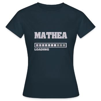 Baby Mathea - Frauen T-Shirt - Navy - Vorne - AI Model Female 172 dark (172cm)