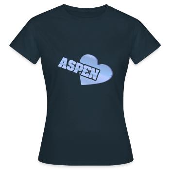 Amour Aspen - T-shirt Femme - marine - Devant - AI Model Female 172 dark (172cm)