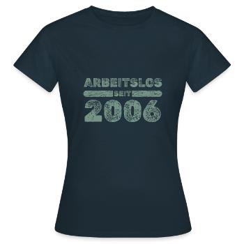 2006 2006 - Frauen T-Shirt - Navy - Vorne - AI Model Female 172 dark (172cm)